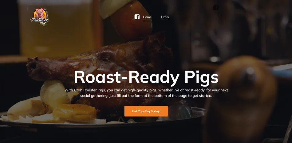 Utah Roaster Pigs website